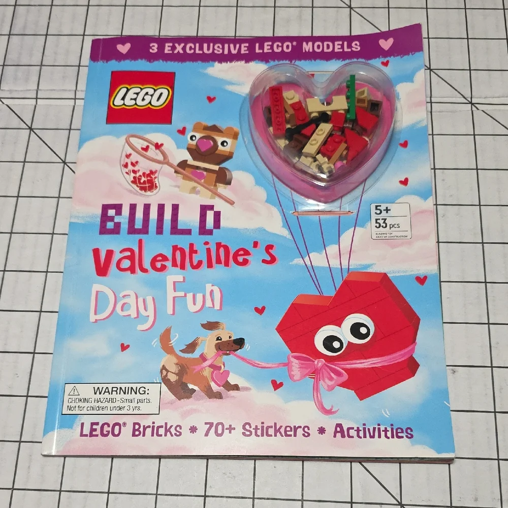 LEGO Valentine's Day Fun Set - Red, Pink, Blue, NWOT